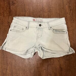 Levi's Blue Jean Shorts with Rolled Hem